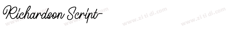 Richardson Script字体转换